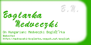 boglarka medveczki business card